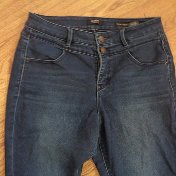 Curve Appeal Total Control Woman's Denim Blue Jeans 8 29 - Picture 3 of 4